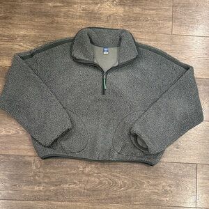 Old Navy Olive Green Fleece Sweatshirt